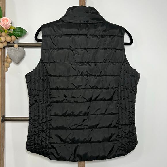 US Polo Assn Black Puffer Vest Full Zip‎ Size Large - Picture 7 of 9